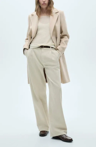 Mango Double Breasted Longline Coat