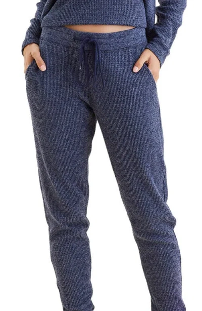 Papinelle Super Soft Waffle V-neck Top And Jogger Set
