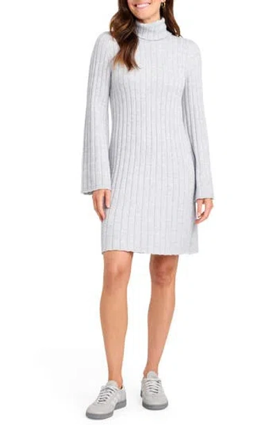 Splendid Merideth Turtleneck Long Sleeve Rib Sweater Dress
