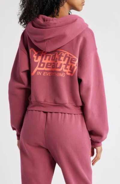 The Mayfair Group Find The Beauty Graphic Zip-up Hoodie