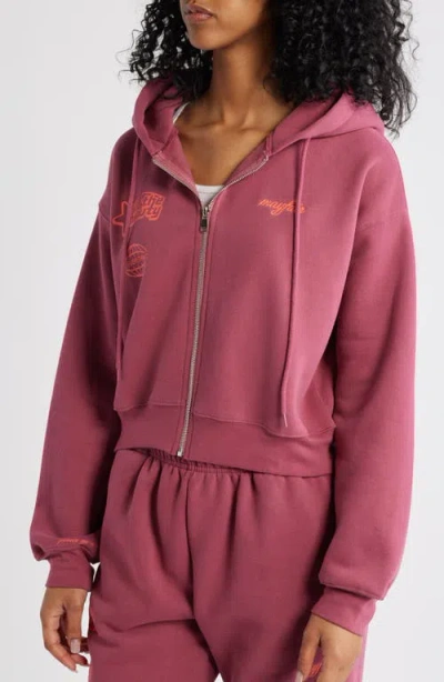 The Mayfair Group Find The Beauty Graphic Zip-up Hoodie