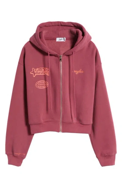 The Mayfair Group Find The Beauty Graphic Zip-up Hoodie