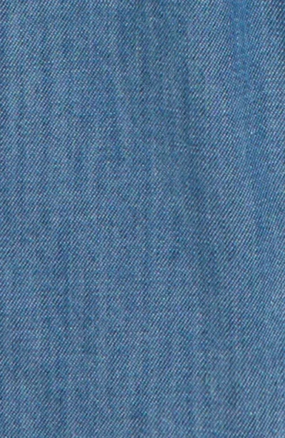Tucker + Tate Cotton Chambray Romper In Blue