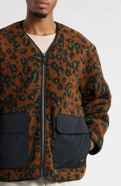 Carhartt Work In Progress Devin Fleece Liner Jacket In Brown