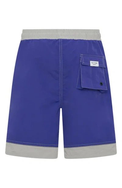 Tiny Tribe Kids' Segment Hybrid Shorts In Gray