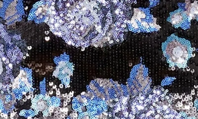 Dress The Population Nathalia Sequin Long Sleeve Cocktail Minidress