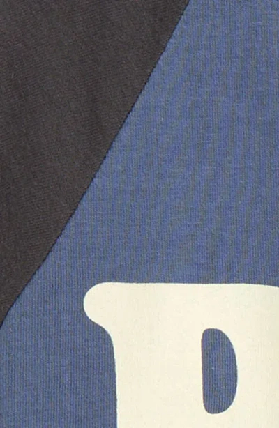 Tiny Whales Kids' Best Dude Ever Raglan Graphic T-shirt In Blue