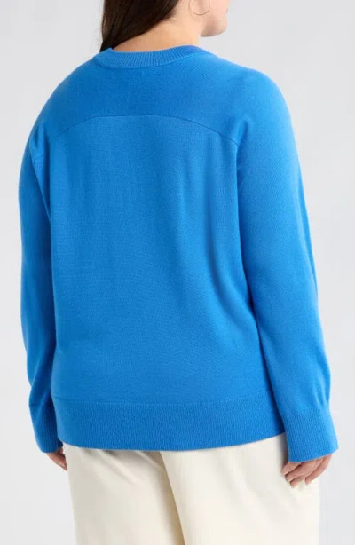 Nordstrom Button Detail Wool V-neck Sweater