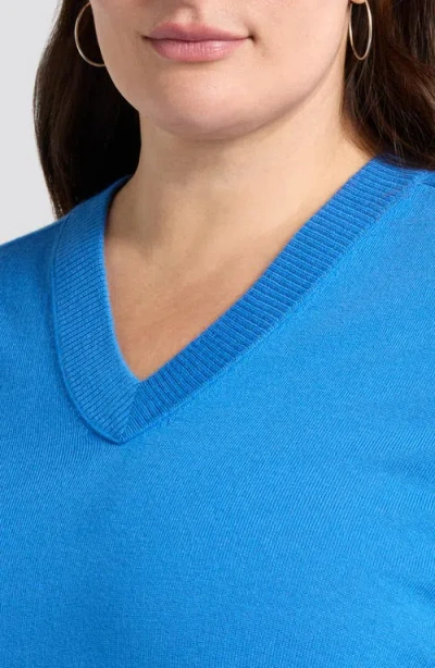 Nordstrom Button Detail Wool V-neck Sweater