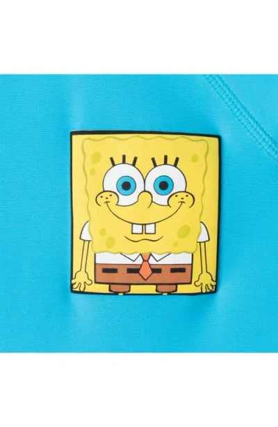 Andy & Evan X Spongebob Squarepants™ Two-piece Rashguard Swimsuit In Blue