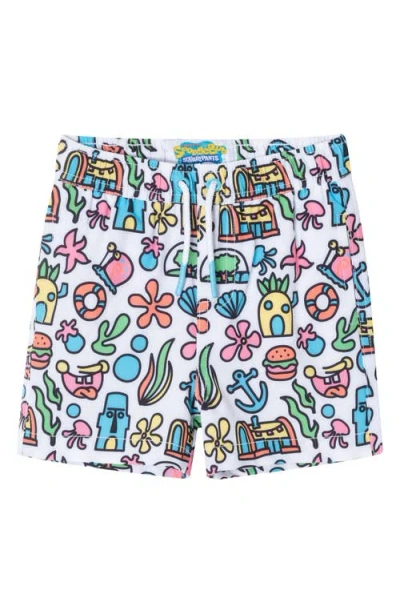 Andy & Evan X Spongebob Squarepants™ Two-piece Rashguard Swimsuit In Blue