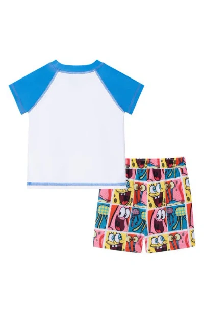 Andy & Evan X Spongebob Squarepants™ Two-piece Rashguard Swimsuit In Multi