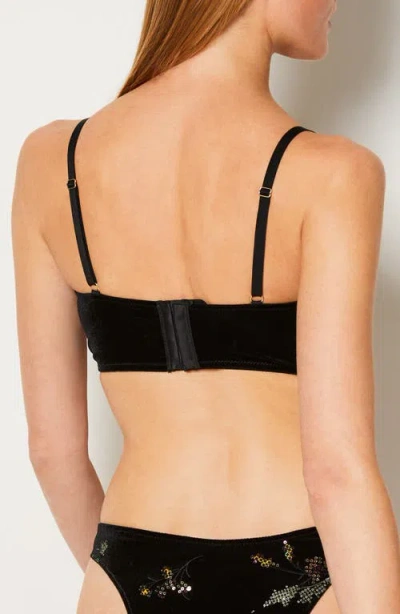 Etam Magique Beaded Sequin Underwire Bra