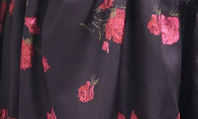 Sachin & Babi Rori Floral Print Tiered Sleeveless Gown