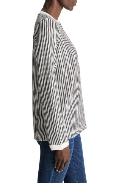 Nic + Zoe Nic+zoe Zigzag Split Neck Knit Top