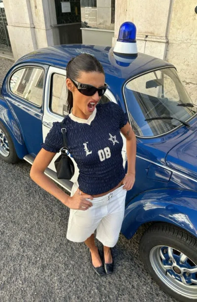 Lioness Spectate Smocked Jersey Top