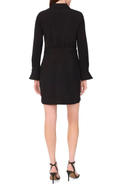 Halogen ® Chain Long Sleeve Minidress In Black