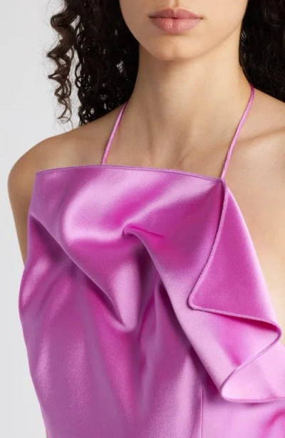 Acler Abdie Halter Satin Minidress