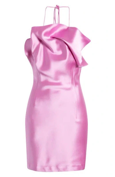 Acler Abdie Halter Satin Minidress