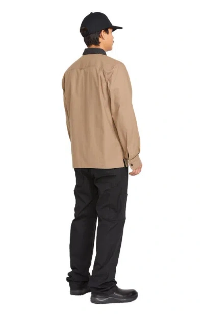 Volcom Debasser Cotton Stretch Canvas Button-up Overshirt