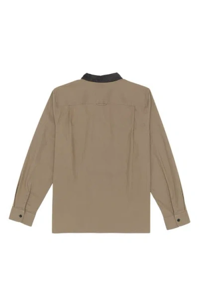 Volcom Debasser Cotton Stretch Canvas Button-up Overshirt