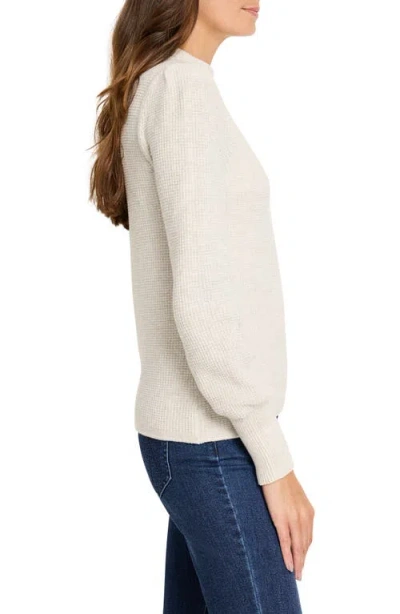 Nic + Zoe Nic+zoe Waffle Stitch Crewneck Sweater