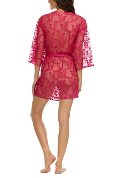 Flora Nikrooz Meg Embroidered Wrap Robe