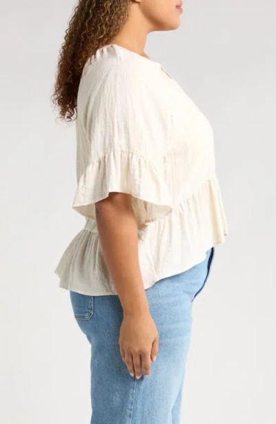 Treasure & Bond Ruffle Peplum Top