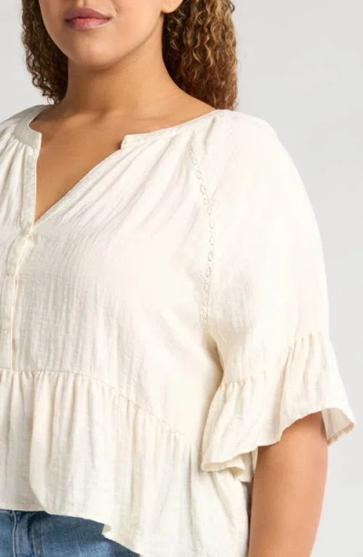 Treasure & Bond Ruffle Peplum Top