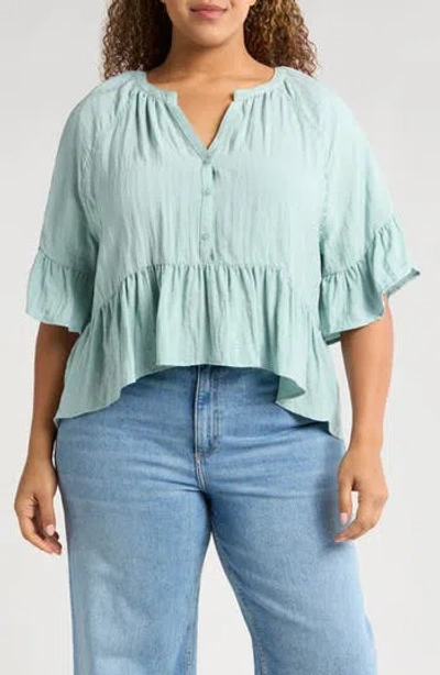 Treasure & Bond Ruffle Peplum Top