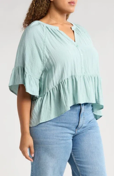 Treasure & Bond Ruffle Peplum Top