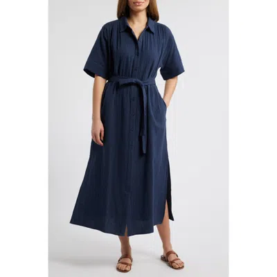 Caslon ® Belted Maxi Shirtdress