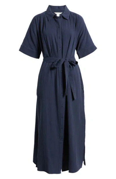 Caslon ® Belted Maxi Shirtdress
