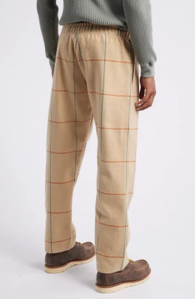 Standard Issue Windowpane Check Wool Blend Drawstring Slacker Pants