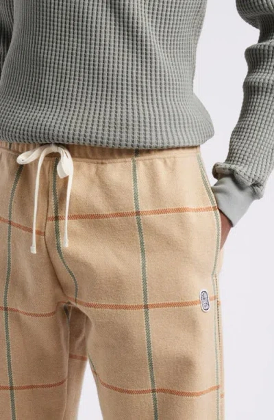Standard Issue Windowpane Check Wool Blend Drawstring Slacker Pants