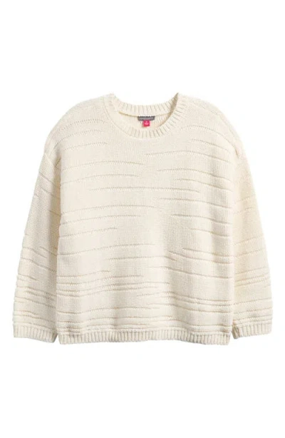 Vince Camuto Pointelle Crewneck Sweater