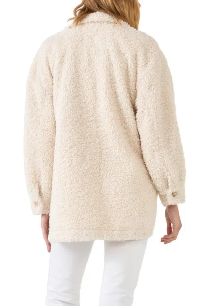 English Factory Oversize Faux Shearling Jacket