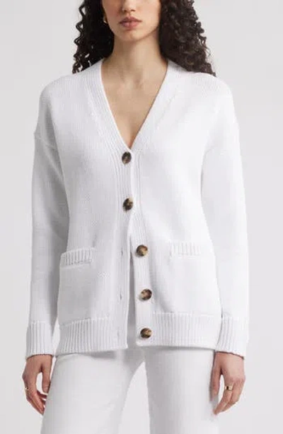 Nordstrom Chunky Cotton Blend Cardigan