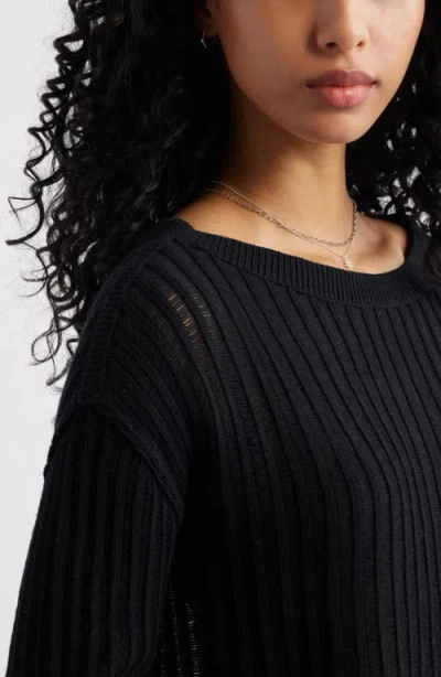 Bp. Open Stitch Crop Sweater