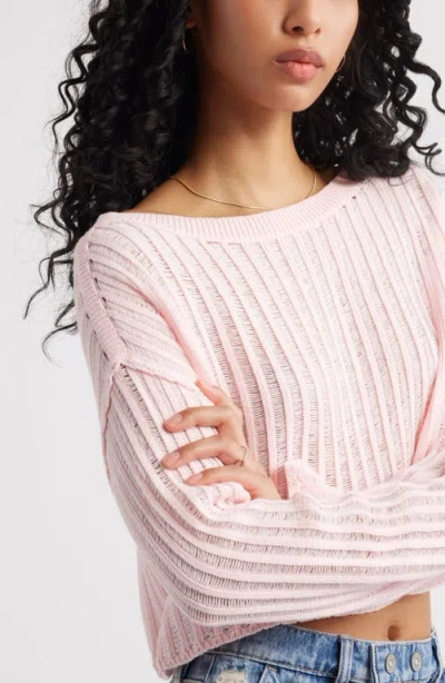 Bp. Open Stitch Crop Sweater