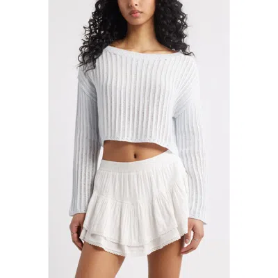 Bp. Open Stitch Crop Sweater