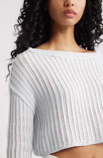 Bp. Open Stitch Crop Sweater