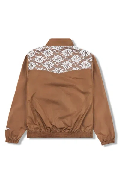 Pleasures Francesca Floral Lace Nylon Track Jacket