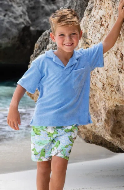 Shade Critters Hibiscus Swim Trunks In Green