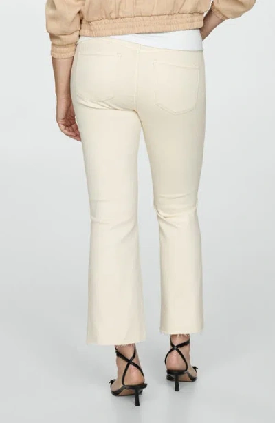 Mango Over The Bump Crop Flare Maternity Jeans