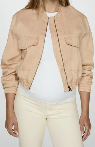 Mango Over The Bump Crop Flare Maternity Jeans