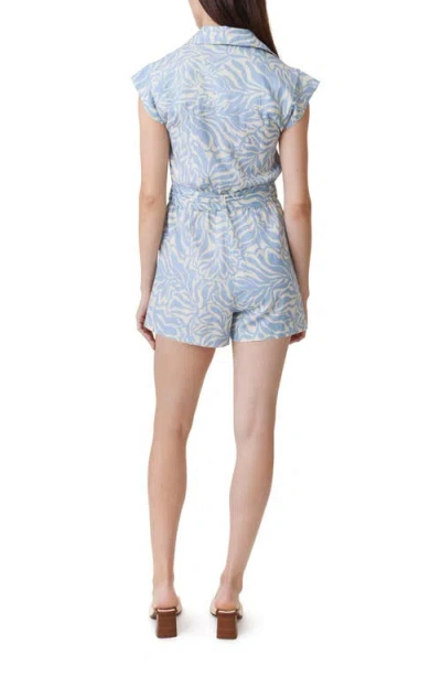 Habitual Zip-up Linen Blend Romper