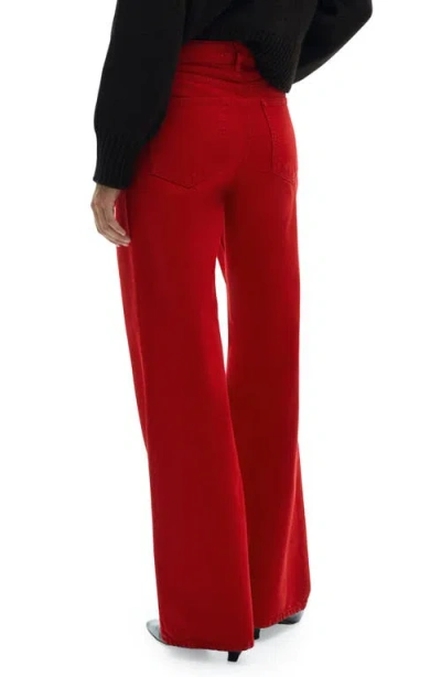 Mango Leo High Waist Straight Leg Jeans
