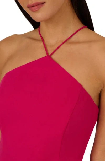 Adrianna Papell Mixed Media Tiered Cocktail Midi Dress