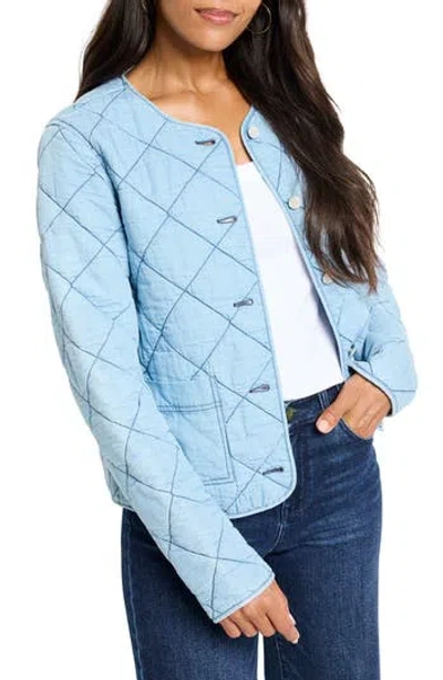 Nic + Zoe Quilted Denim Jacket